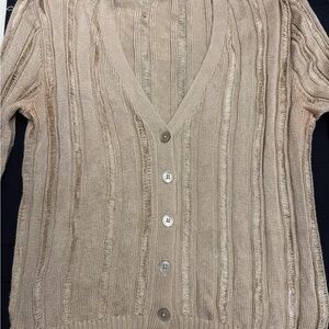 Ralph Lauren Tan Cardigan Sweater